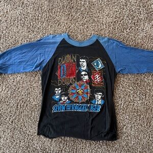 'Seven and the Ragged Tiger' Vintage Duran Duran Baseball T shirt